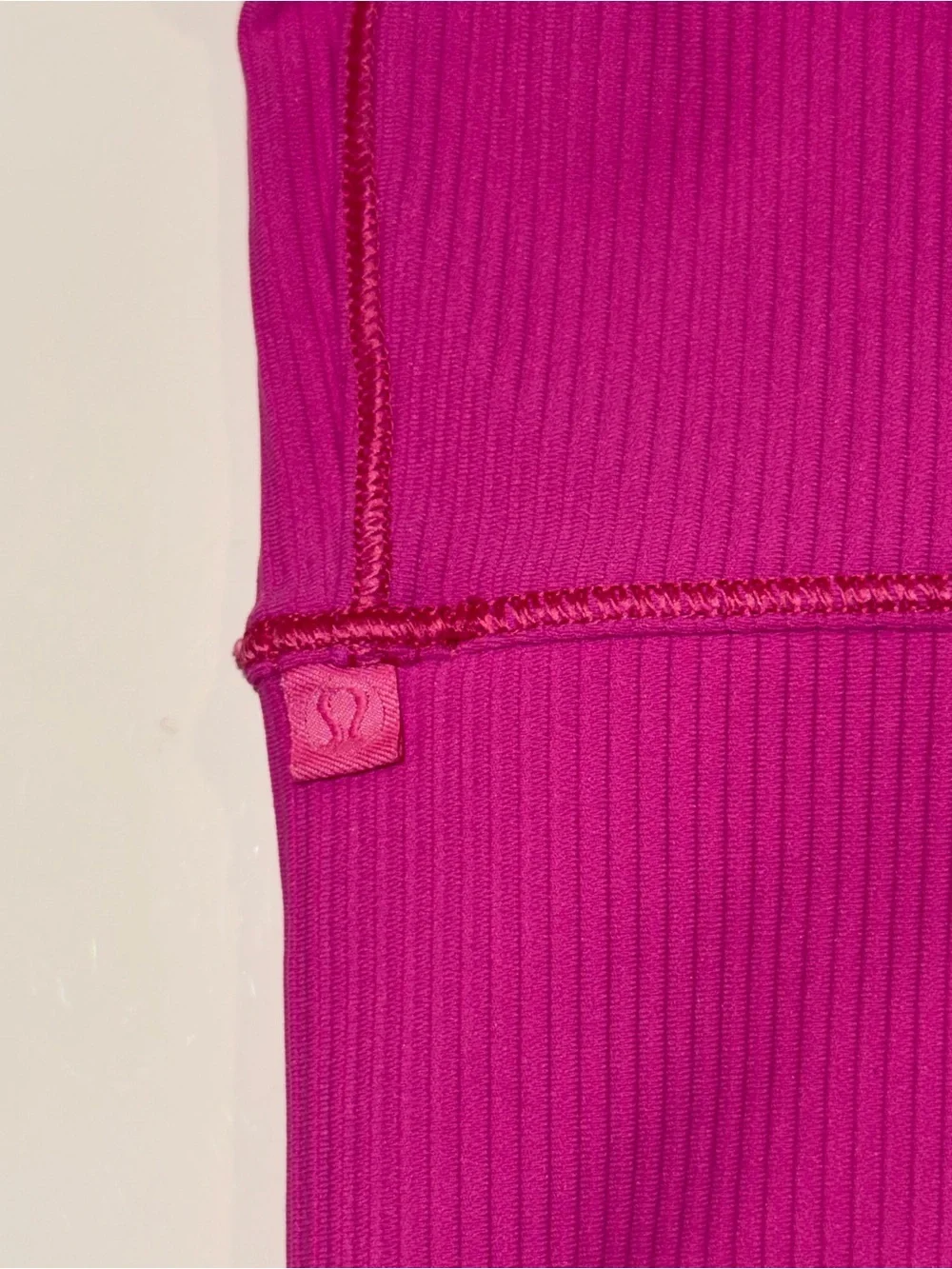 lululemon athletica Bright Fuchsia Ribbed Tank Crop